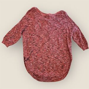 Express Oversized Knit Sweater with Criss Cross back